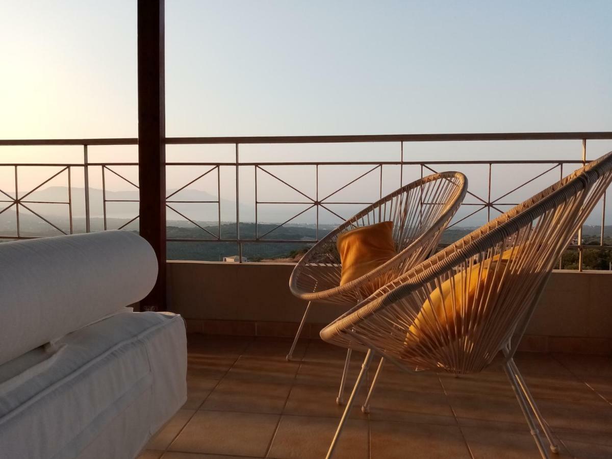 360 Panorama House - Gazing At Horizon And The Stars Of The Galaxy In The Night - Fresh Cool Breeze Most Of The Time - Just 7 Min From The Beach Kournás Exterior photo