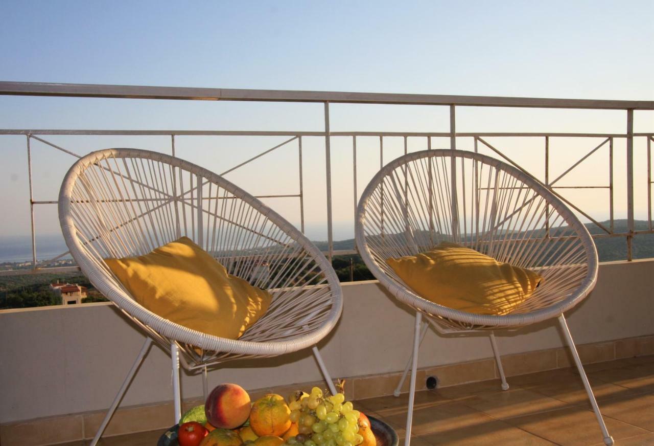 360 Panorama House - Gazing At Horizon And The Stars Of The Galaxy In The Night - Fresh Cool Breeze Most Of The Time - Just 7 Min From The Beach Kournás Exterior photo