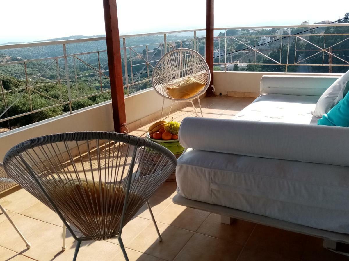 360 Panorama House - Gazing At Horizon And The Stars Of The Galaxy In The Night - Fresh Cool Breeze Most Of The Time - Just 7 Min From The Beach Kournás Exterior photo